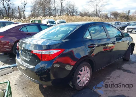2016 Toyota Corolla Le z USA, uszkodzony, nr VIN 2T1BURHE3GC624814